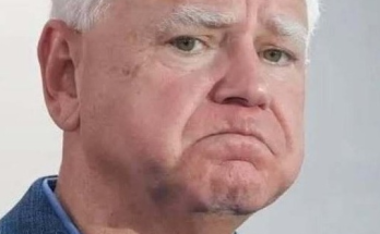 Tim Walz during confirmation announcement event